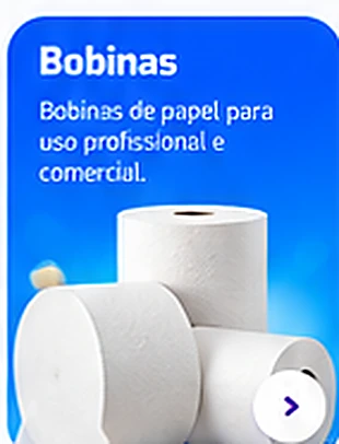 Bobinas de papel e uso profissional